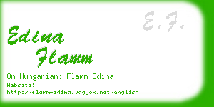 edina flamm business card